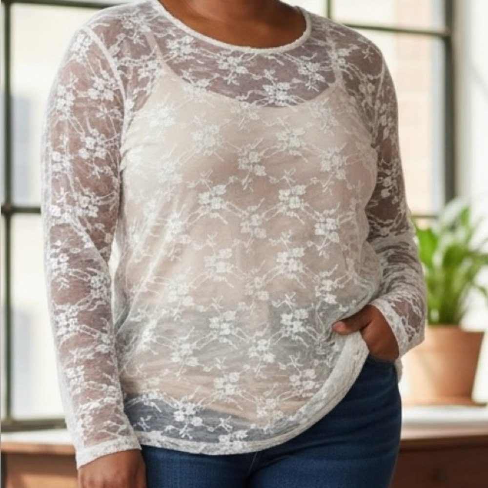 Elegant Lace Blouse - White